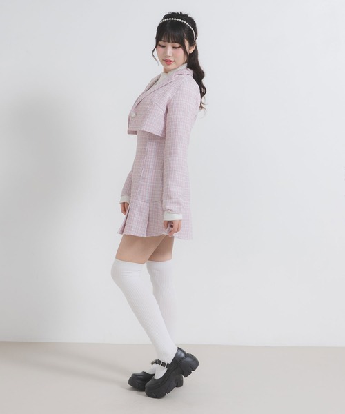 MIYABI☆ラルフローレン ツイードジャケット テーラード ピンク 11 MIYABI様専用☆ラルフローレン ツイードジャケット テーラード ピンク 11