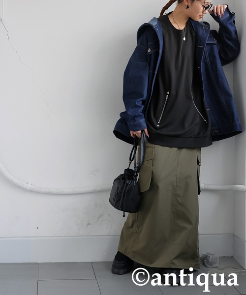 antiqua（アンティカ） ジップポンチプルオーバー レディース メンズ