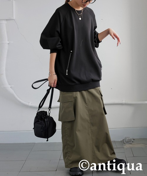 antiqua（アンティカ） ジップポンチプルオーバー レディース メンズ