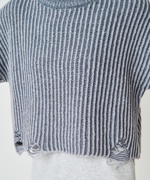 FREAK'S STORE ニット セーター 限定展開 プレーティング FREAK'S STORE ニット セーター 限定展開 プレーティング