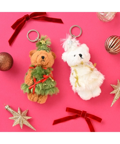 Francfranc（フランフラン） キーホルダー ミニベアー ツリー ホワイト