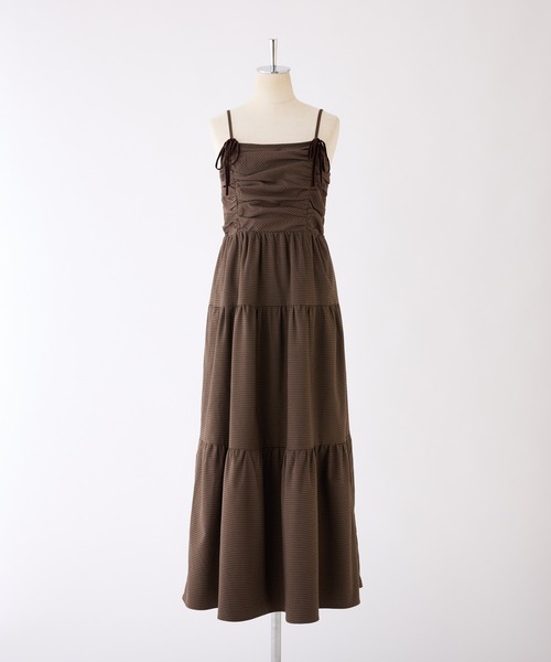 one after another NICE CLAUP ワンピース リボンティアードキャミ