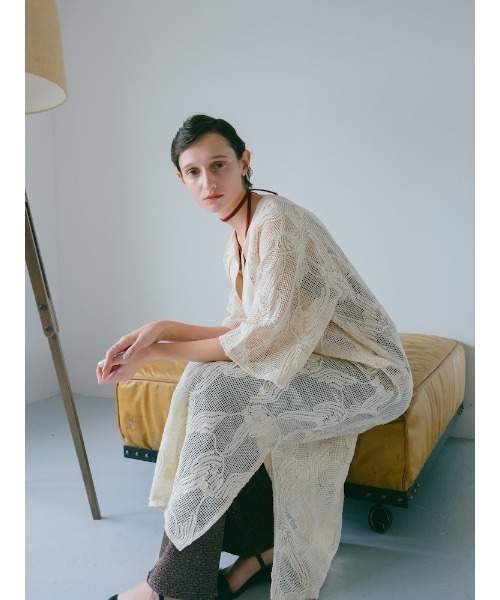 sahara ワンピース Cord Embroidery Caftan Dress/コードエン