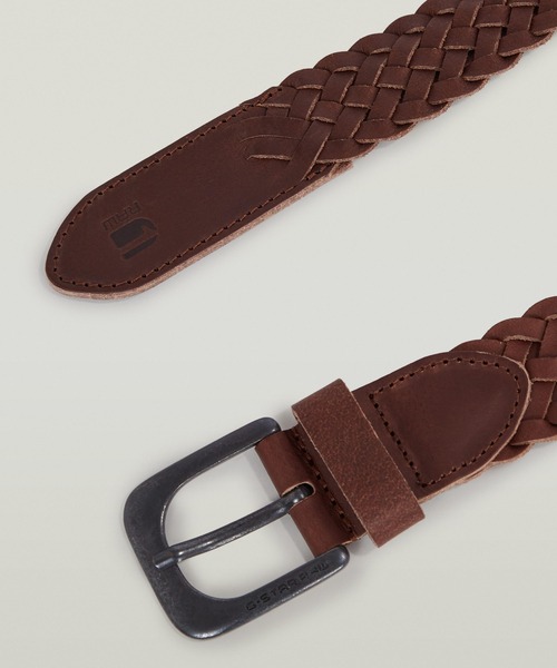 ベルト SMALL ZED BRAIDED BELT/編み込みレザーベルト メンズ_2
