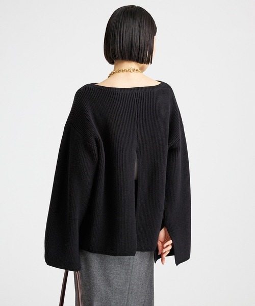 BABYLONE ハンドニットプルオーバー BABYLONE（バビロン） ニット セーター バックスリットニットプル