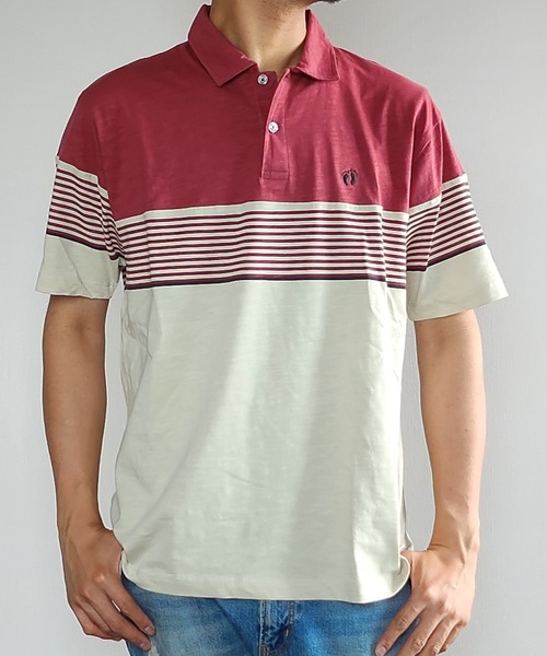HANGTENポロシャツ HANGTEN 「HANGTEN」 半袖ポロシャツ MEDIUM ベージュ メンズ