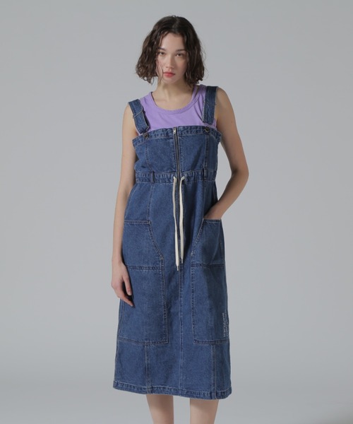 AVIREX（アヴィレックス） デニムスカート BELT PRINT DENIM JUMPUR