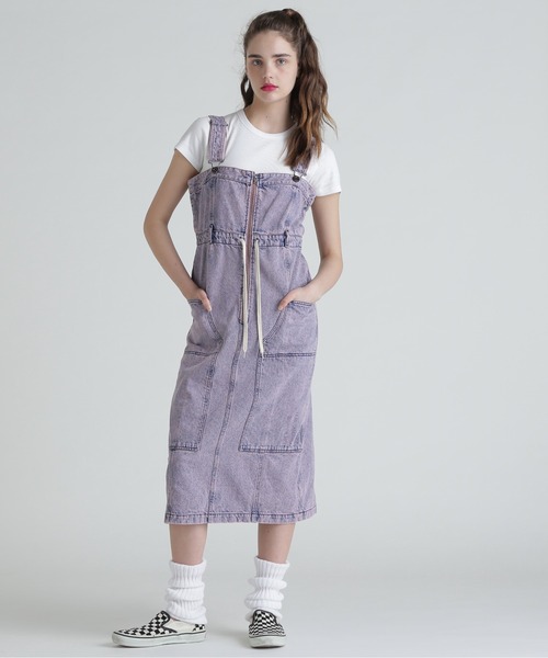 AVIREX（アヴィレックス） デニムスカート BELT PRINT DENIM JUMPUR