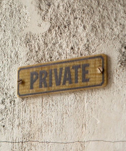 DULTON（ダルトン） インテリア FIBER SIGN A/レトロ サインプレート