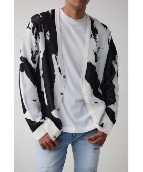 AZUL BY MOUSSY（アズールバイマウジー） カーディガン 総柄スリム