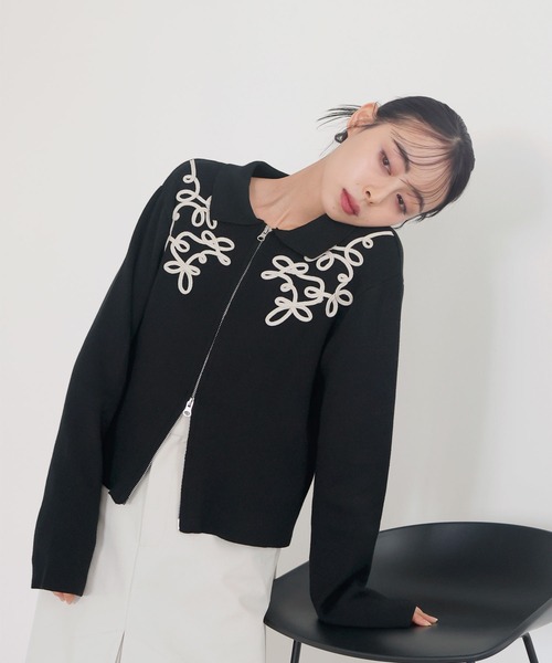 カーディガン BLACK ポロカーディガン レディース POLO RALPH LAUREN / ポロ ラルフ ローレン （レディース