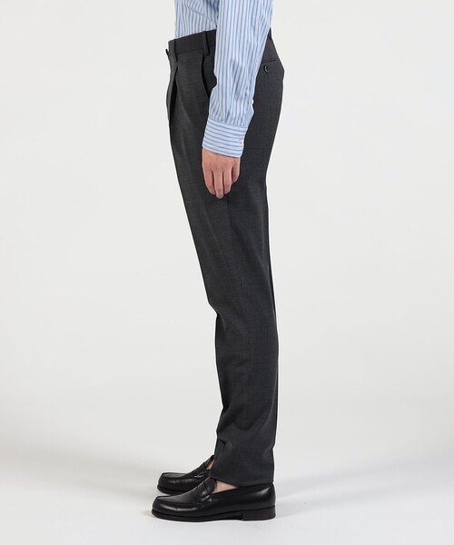 スラックス PT TORINO Gentleman Fit ポリエステルウール 1プリーツ スリムスラックス メンズの画像