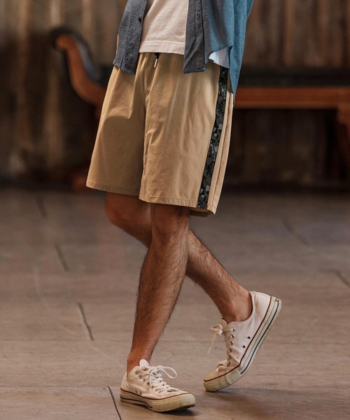 CAMBIO（カンビオ） パンツ mp13263-Camouflage Line Tape Nylon Short