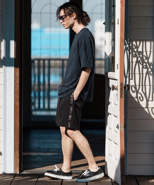 CAMBIO（カンビオ） パンツ mp13263-Camouflage Line Tape Nylon Short