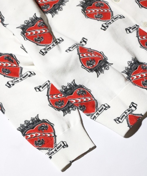 TOWNCRAFT（タウンクラフト） カーディガン PRINTED POLO CARDIGAN