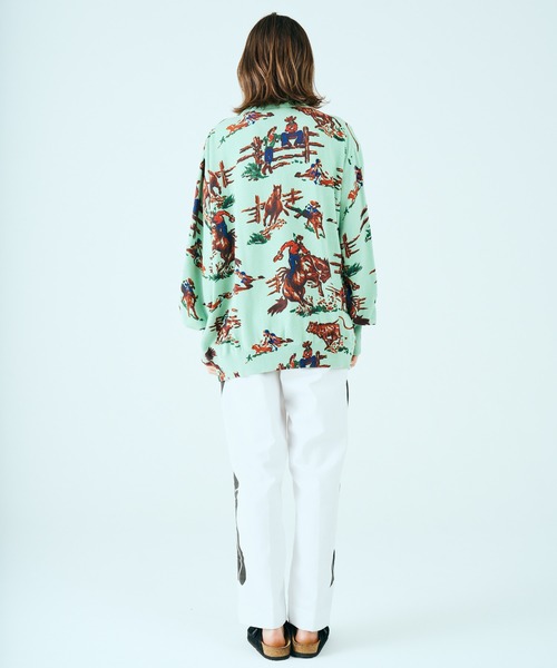 TOWNCRAFT（タウンクラフト） カーディガン PRINTED POLO CARDIGAN