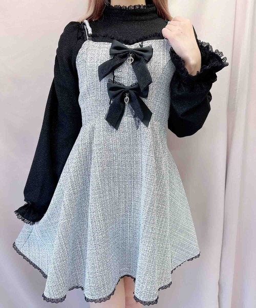 ROJITA（ロジータ） ジャンパースカート ダブルリボンジャンスカ