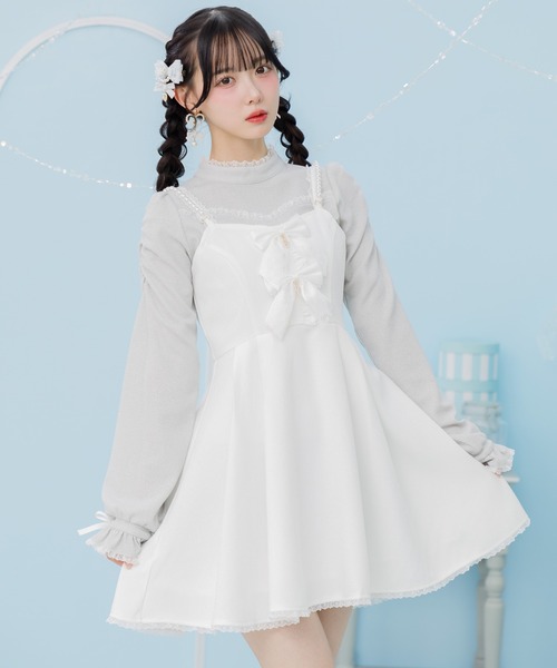 ROJITA（ロジータ） ジャンパースカート ダブルリボンジャンスカ