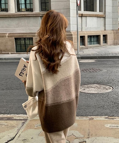 「Ulysses」 「Girly Doll」長袖ニット F ブルー レディース_画像4