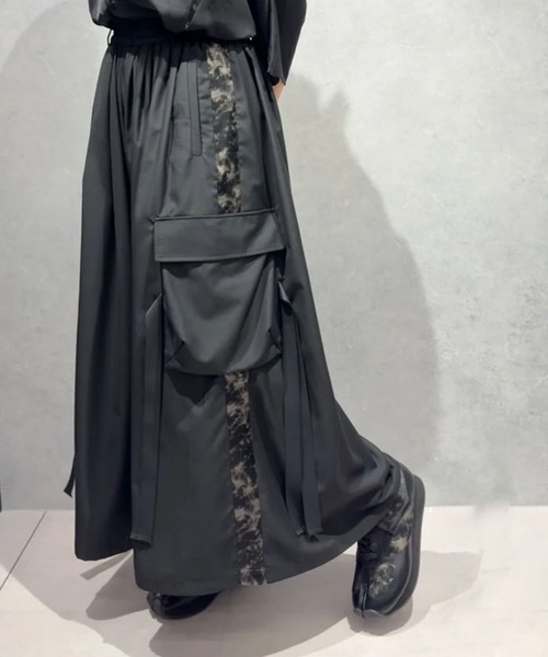 ぱんさま 黒菟華 紅の華サルエルパンツ LIN AL-756002 和柄 和風 兎