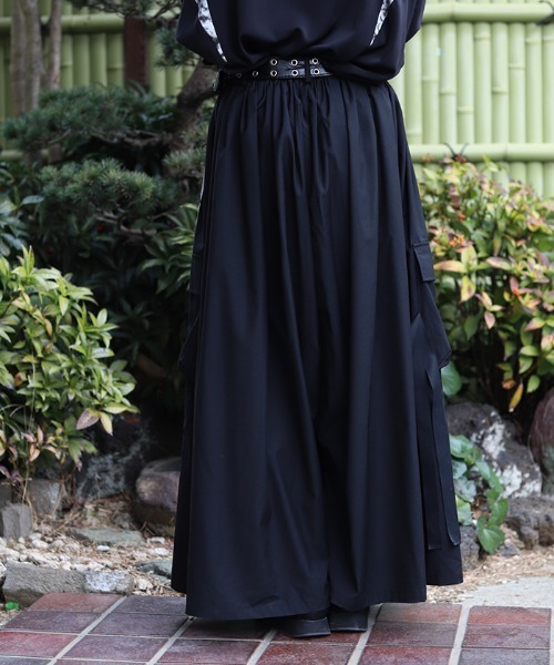 REZEN（リゼン） パンツ 霞柄サイドライン袴パンツ メンズ レディース