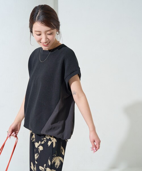 【即発送】G/FORE レディース セーターノースリーブ ニットシャツブラック FREAK'S STORE（フリークスストア） ニット セーター 限定展開 布帛