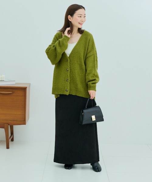 「Shelly island」 ニットカーディガン FREE グリーン レディース_画像5