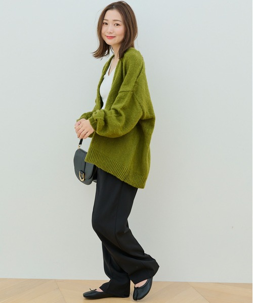 「Shelly island」 ニットカーディガン FREE グリーン レディース_画像8