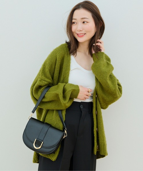 「Shelly island」 ニットカーディガン FREE グリーン レディース_画像9