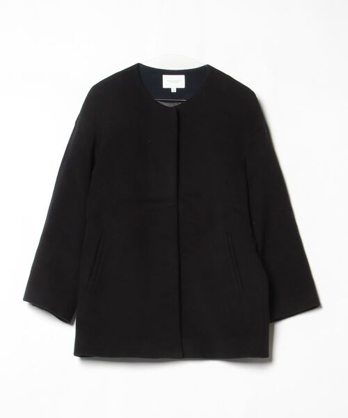 BEAUTY＆YOUTH UNITED ARROWS ノーカラーコート SMALL ブラック