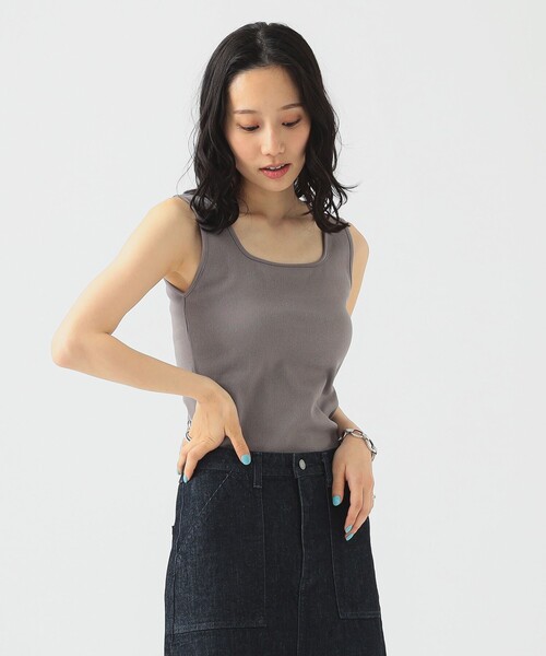 B：MING by BEAMS タンクトップ ノースリーブ タンク ブラトップ
