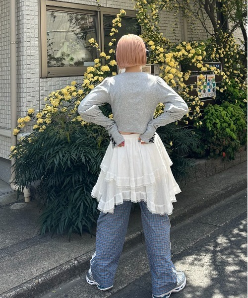 Alley Tokyo tシャツ コルセット切替リブTOPS レディース : ZOZOTOWN