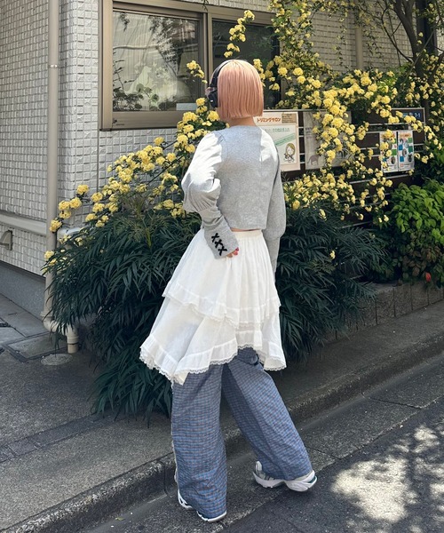 Alley Tokyo tシャツ コルセット切替リブTOPS レディース : ZOZOTOWN