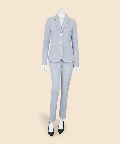 確認用　Brooks Brothers シアサッカージャケット（グレーストライプ 中古・古着通販】BROOKS BROTHERS (ブルックスブラザーズ