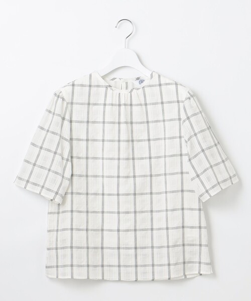 J.PRESS（J.プレス） ブラウス シャツ 「洗える」SHEER チェック