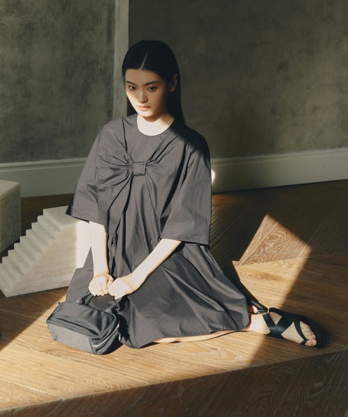 JNBY ワンピース Breeze Tie Asym Dress / リボンワンピース JNBY ワンピース Breeze Tie Asym Dress / リボンワンピース