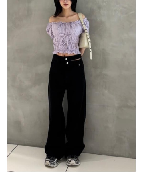 SLY（スライ） ジーンズ デニム デニムパンツ DOUBLE HOLE BELT