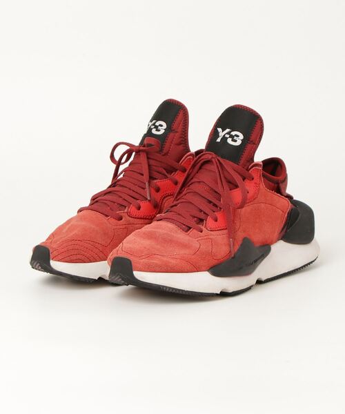 【大人気アイテム】Y-3 ローカットスニーカー Y-3 「Y-3」 ローカットスニーカー 26.5cm レッド メンズ