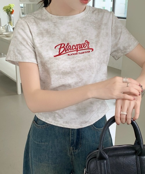 DIAVEL tシャツ 「4色展開」 絞り染風フィットTシャツ/ワン