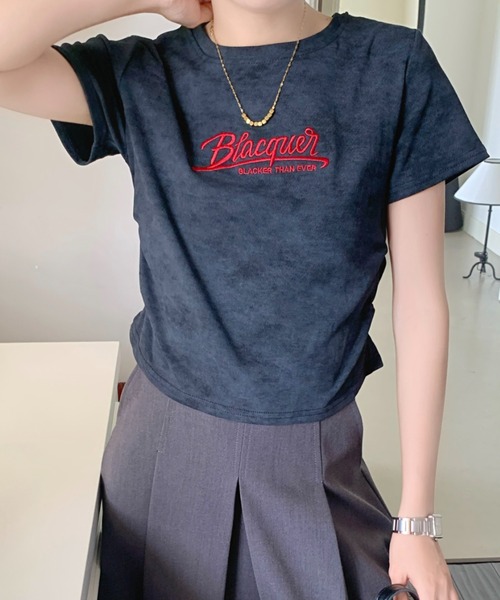 DIAVEL tシャツ 「4色展開」 絞り染風フィットTシャツ/ワン
