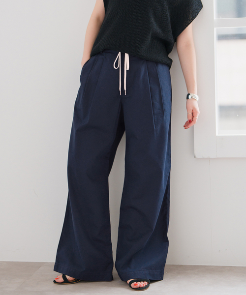 [新品] spick & span コットンレーヨンドロストフレアパンツ Spick & Span｜《WEB限定追加》コットンレーヨンドロストフレア