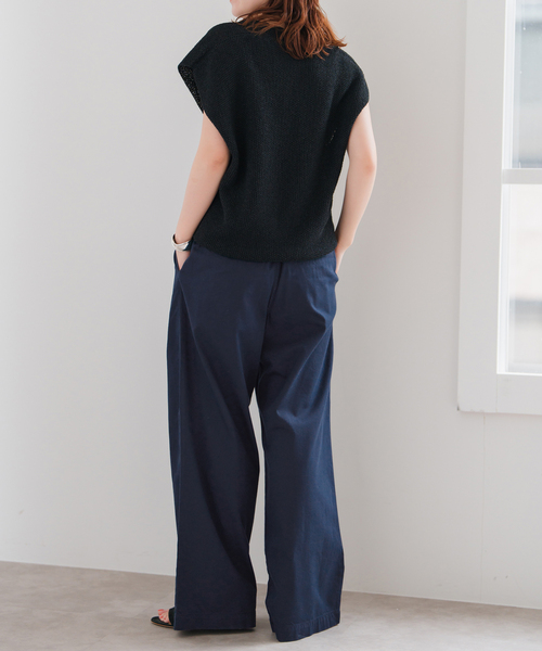 [新品] spick & span コットンレーヨンドロストフレアパンツ Spick＆Span パンツ 「WEB限定追加」コットンレーヨンドロスト