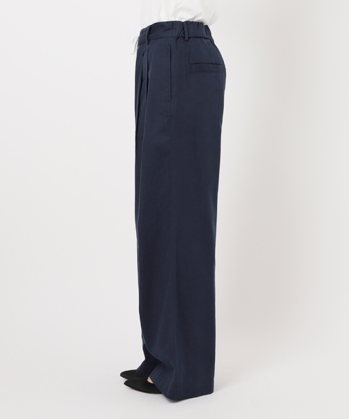 [新品] spick & span コットンレーヨンドロストフレアパンツ Spick & Span｜《追加予約》コットンレーヨンドロストフレア
