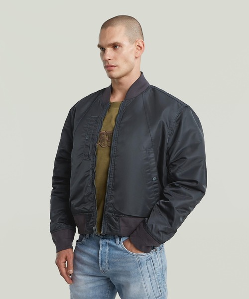 G-STAR RAW ma1 ma-1 Reversible Bomber Jacket/ミリタリーディテール