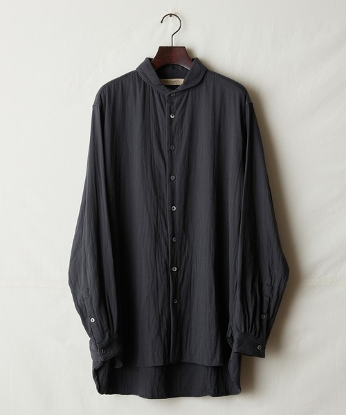 suzuki takayuki（スズキタカユキ） シャツ one-piece shawl-collar
