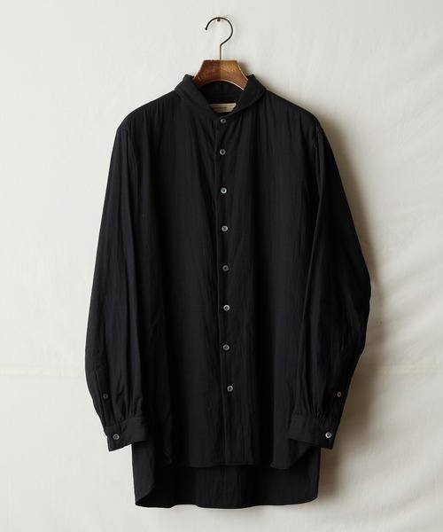suzuki takayuki（スズキタカユキ） シャツ one-piece shawl-collar