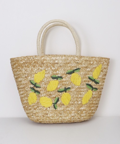 BLUEEAST（ブルーイースト） かごバッグ カゴバッグ フルーツ刺繍かご