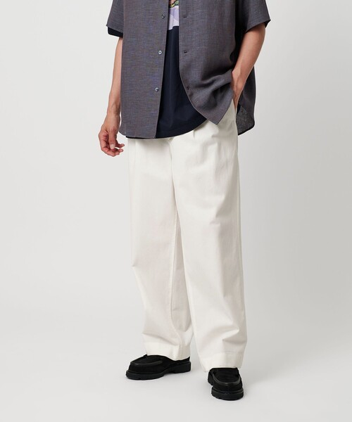 H BEUTY&YOUTH ネイビー チノパン BEAUTY＆YOUTH UNITED ARROWS チノパン クール チノ 2プリーツ