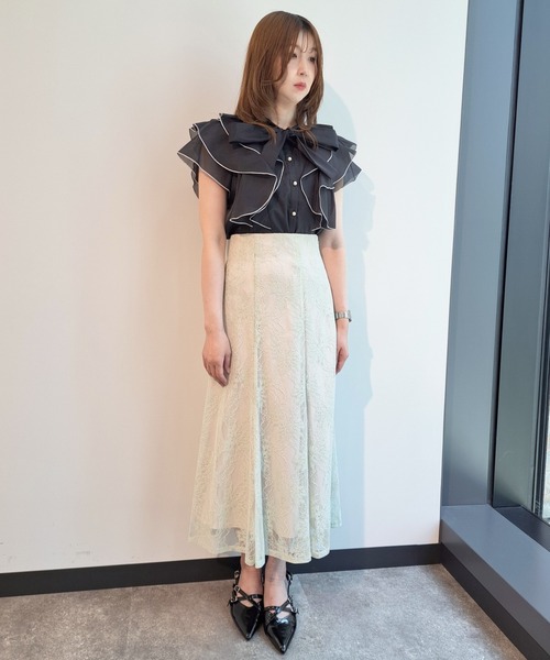 SWINGLE（スウィングル） ロング スカート 「日本製」シャイニー