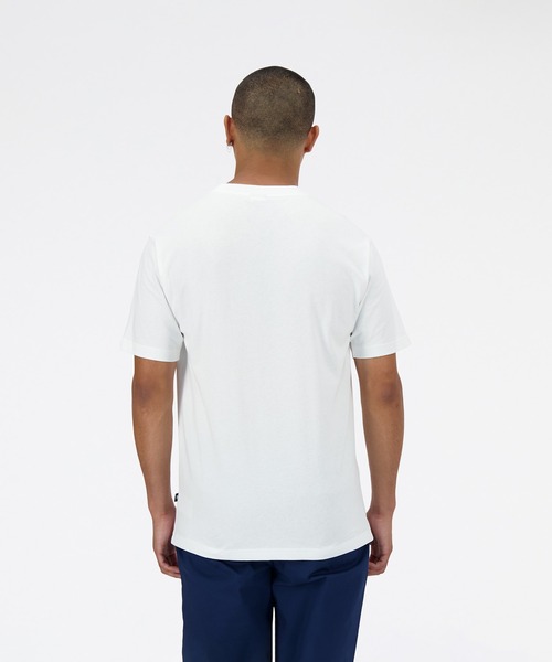 「New Balance」 半袖Tシャツ MEDIUM ブラック メンズ